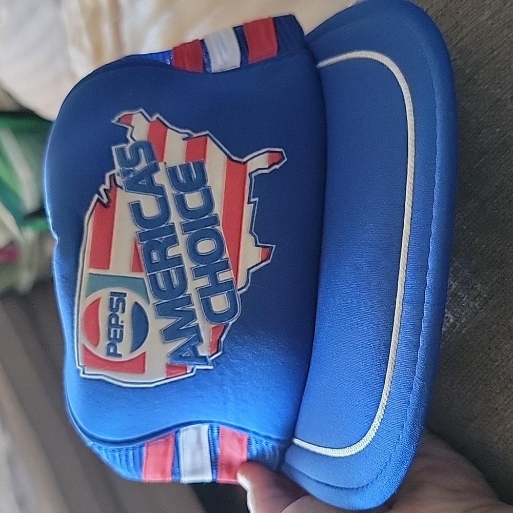 Vintage PEPSI Americas Choice 3 Stripe Tri Bar Snapback Trucker Hat